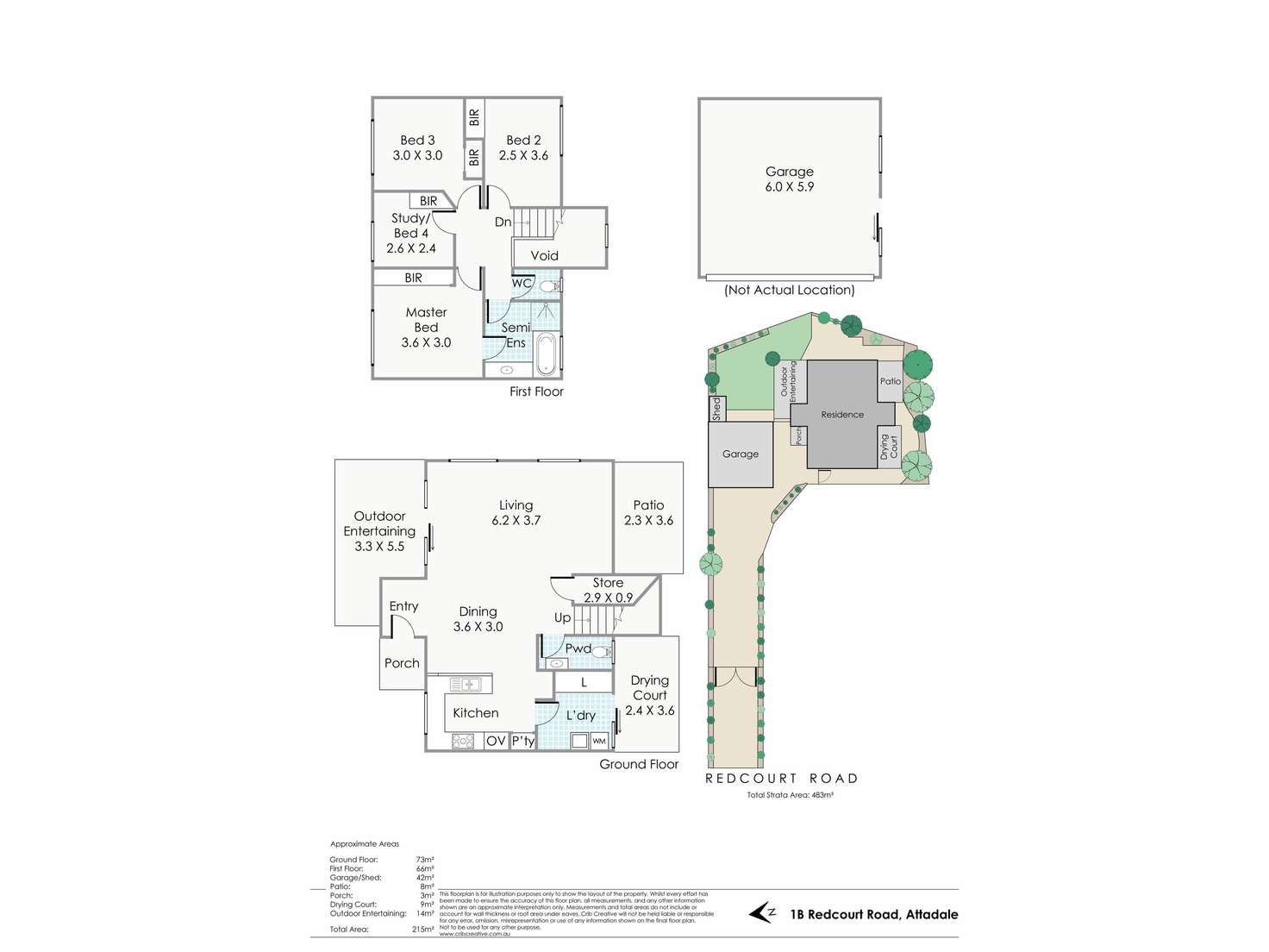 Floorplan of Homely house listing, 1B Redcourt Rd, Attadale WA 6156