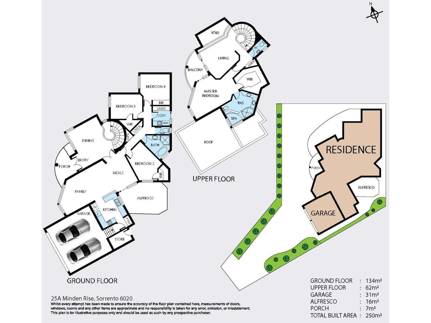 Floorplan of Homely house listing, 25A Minden Rise, Sorrento WA 6020