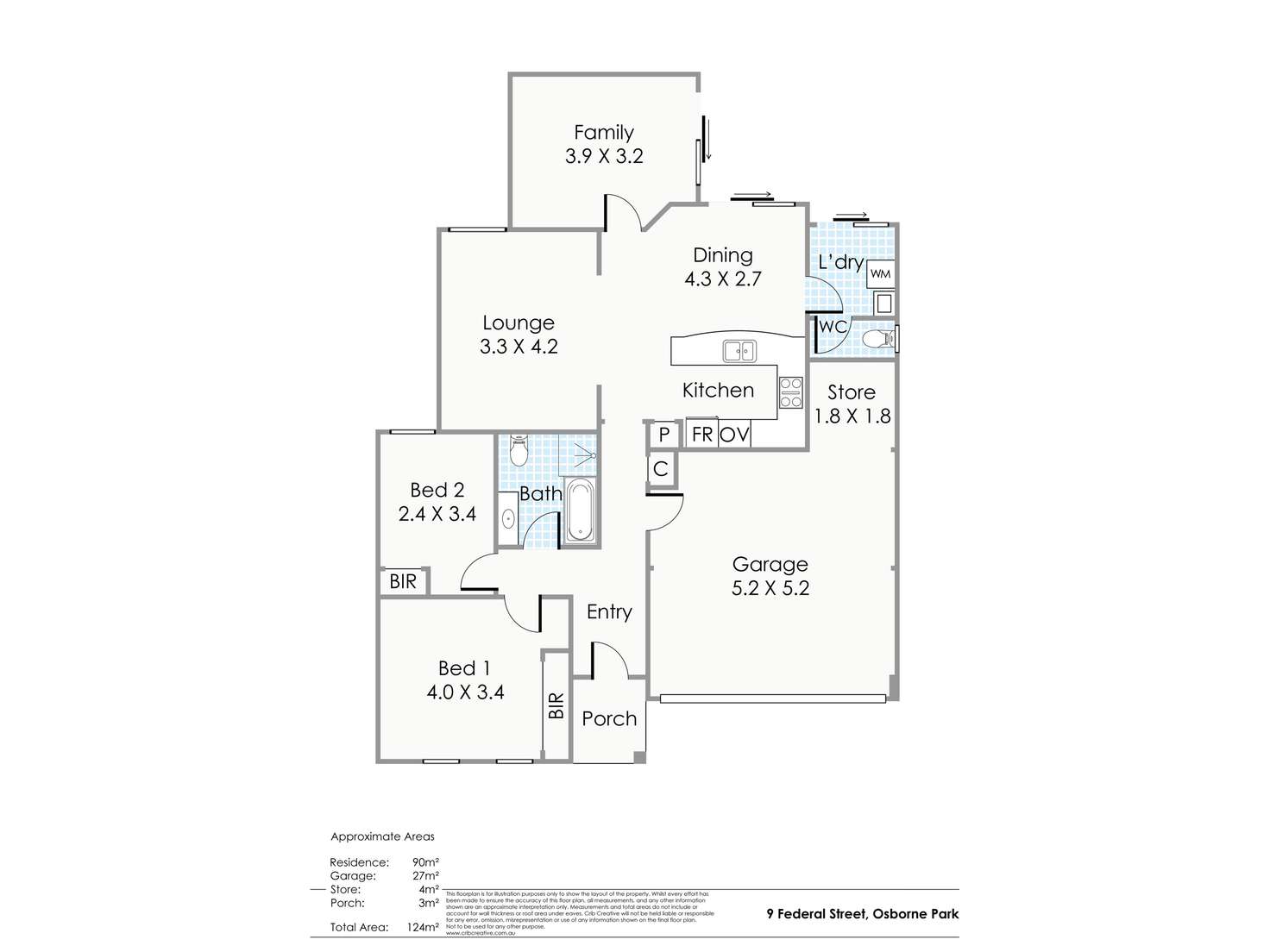 Floorplan of Homely house listing, 9 Federal Street, Osborne Park WA 6017