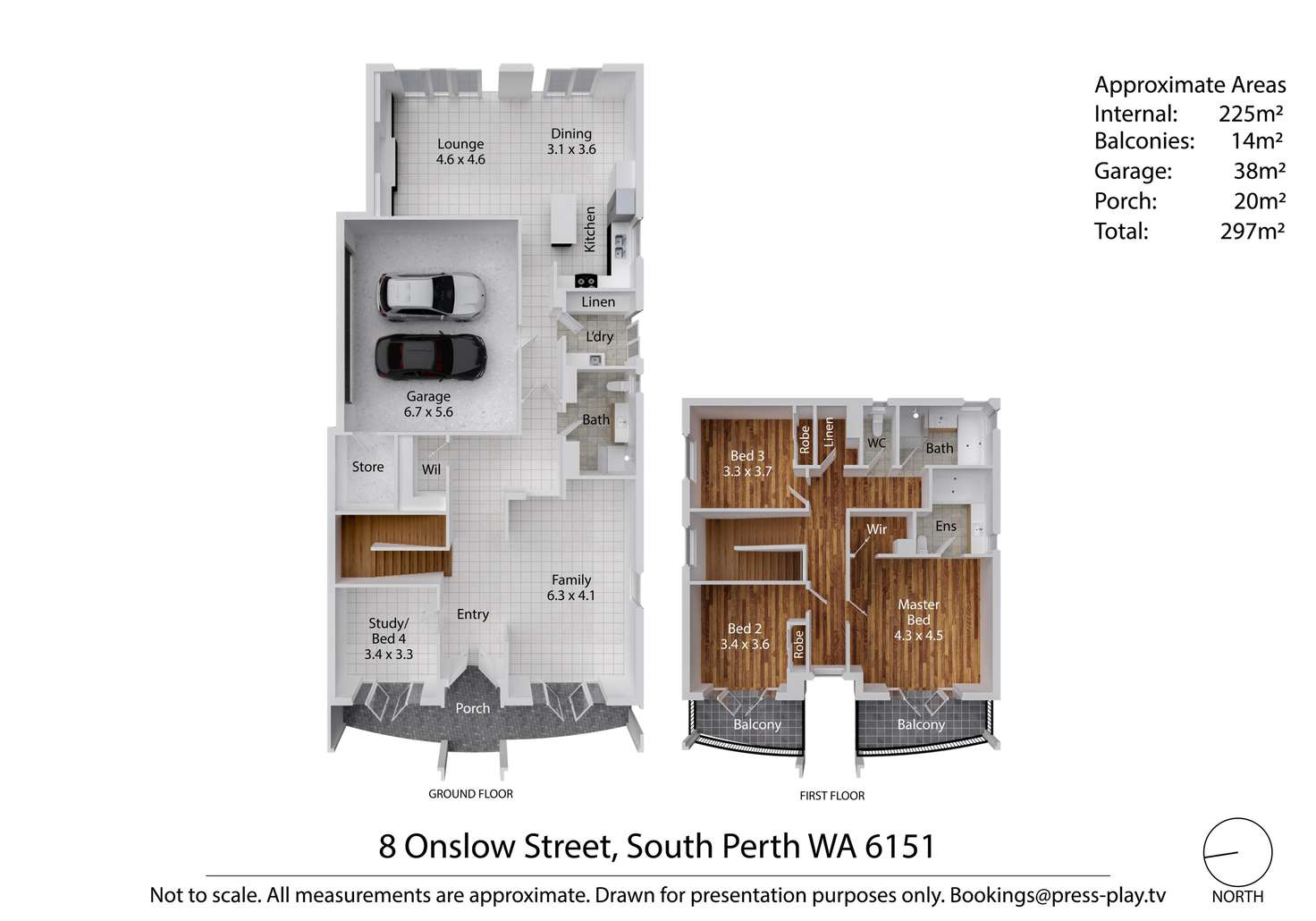 Floorplan of Homely house listing, 8 Onslow Street, South Perth WA 6151