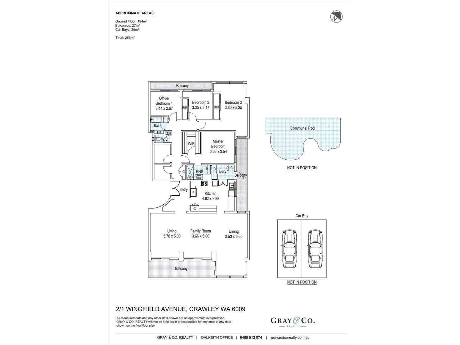 Floorplan of Homely apartment listing, 6.2/1 Wingfield Avenue, Crawley WA 6009