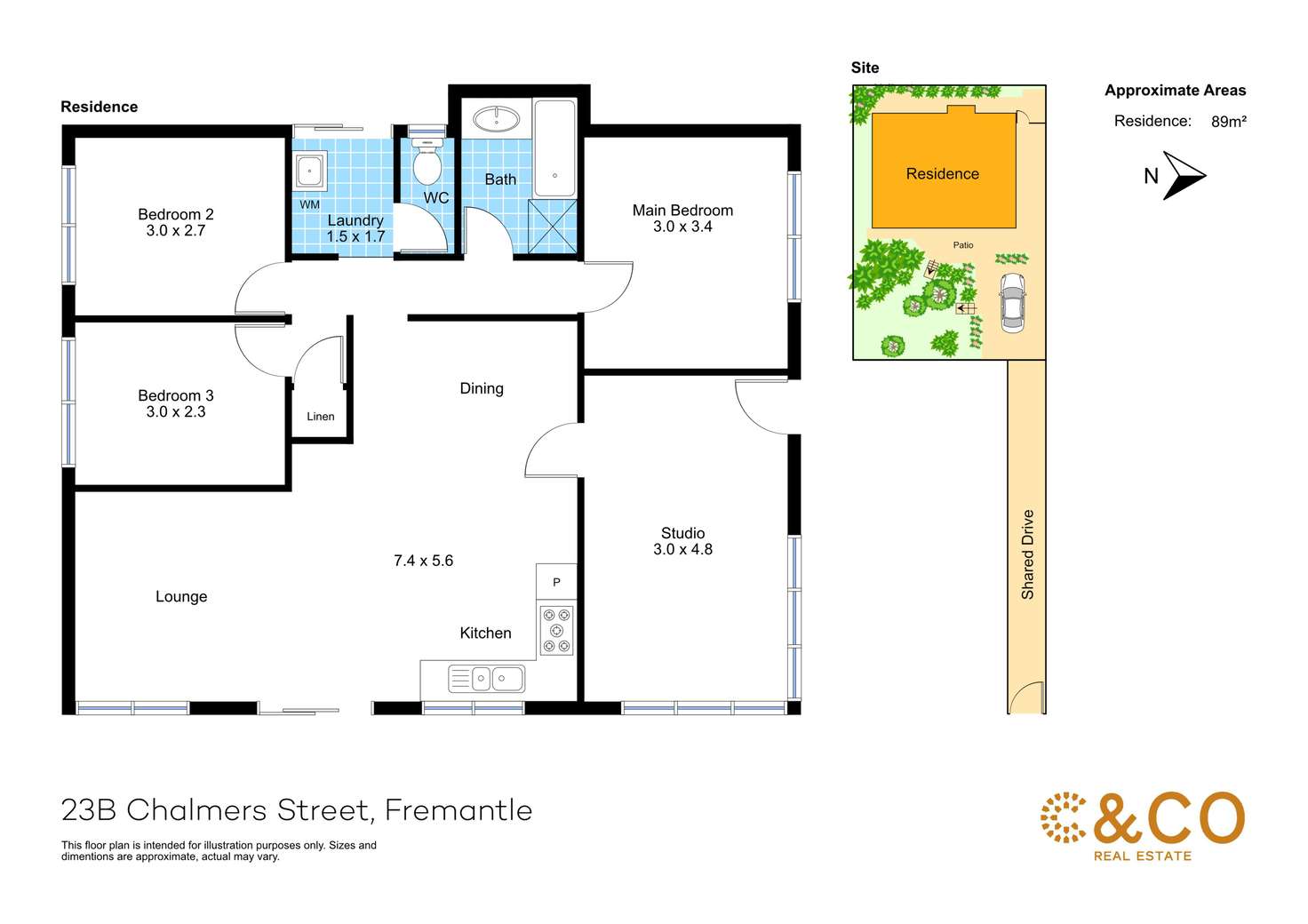Floorplan of Homely house listing, 23B Chalmers Street, Fremantle WA 6160