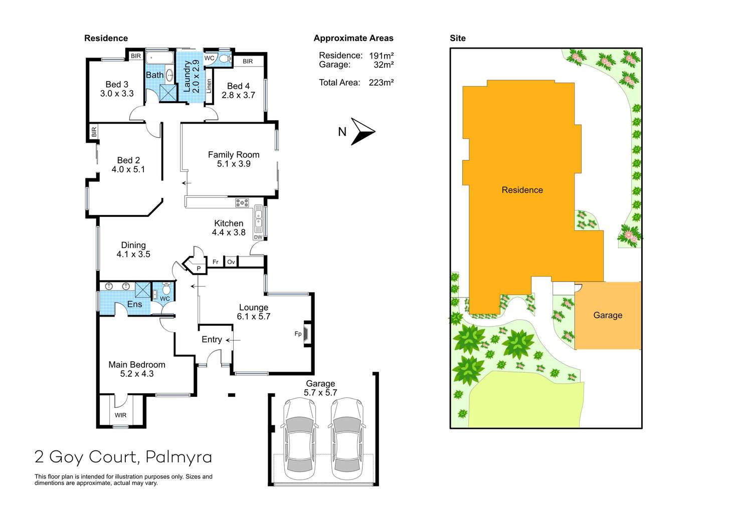 Floorplan of Homely house listing, 2 Goy Court, Palmyra WA 6157