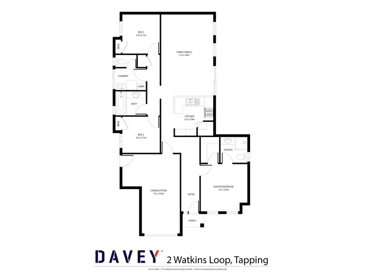 Floorplan of Homely house listing, 2 Watkins Loop, Tapping WA 6065