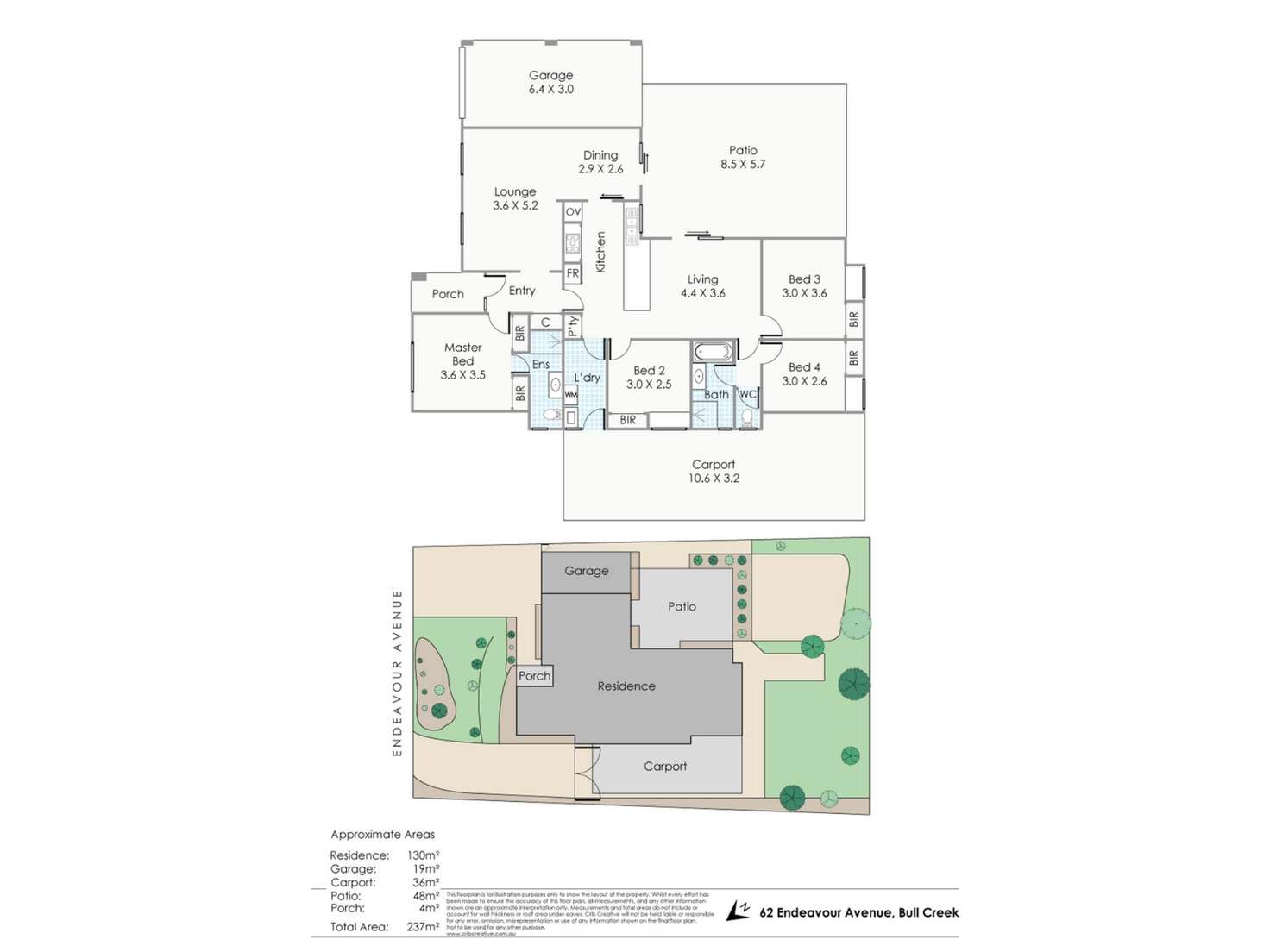 Floorplan of Homely house listing, 62 Endeavour Avenue, Bull Creek WA 6149