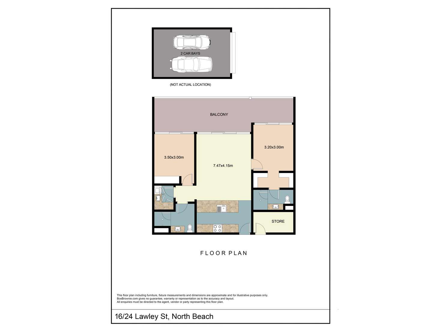 Floorplan of Homely house listing, 16/24 Lawley Street, North Beach WA 6020