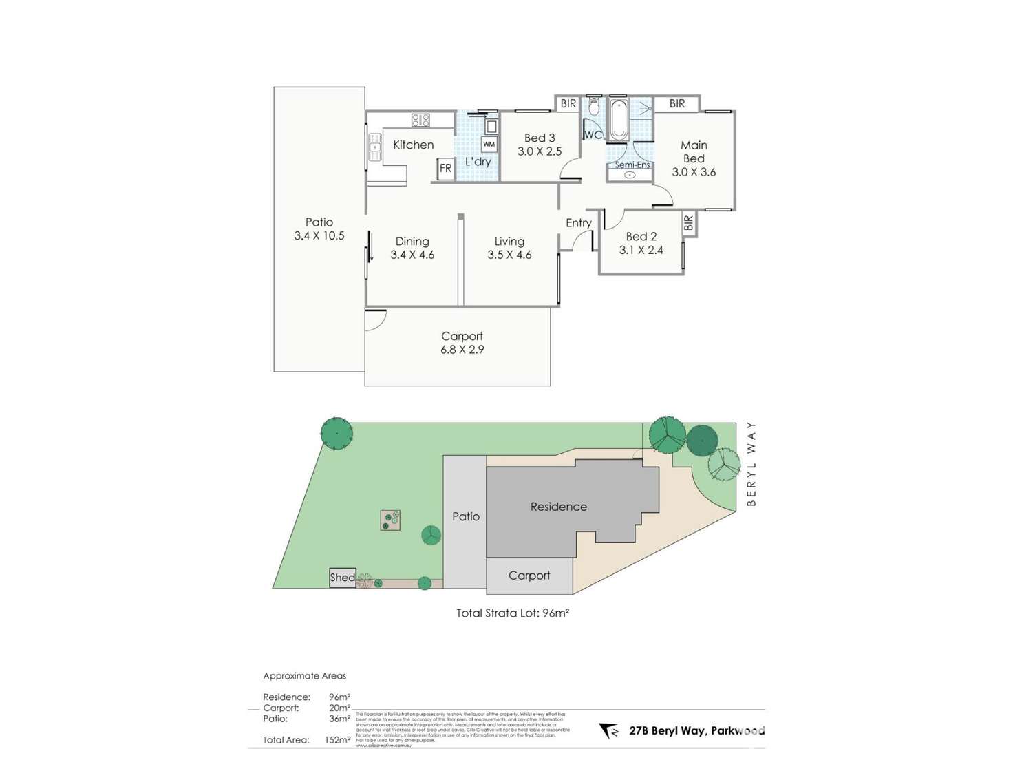 Floorplan of Homely house listing, 27A Beryl Way, Parkwood WA 6147
