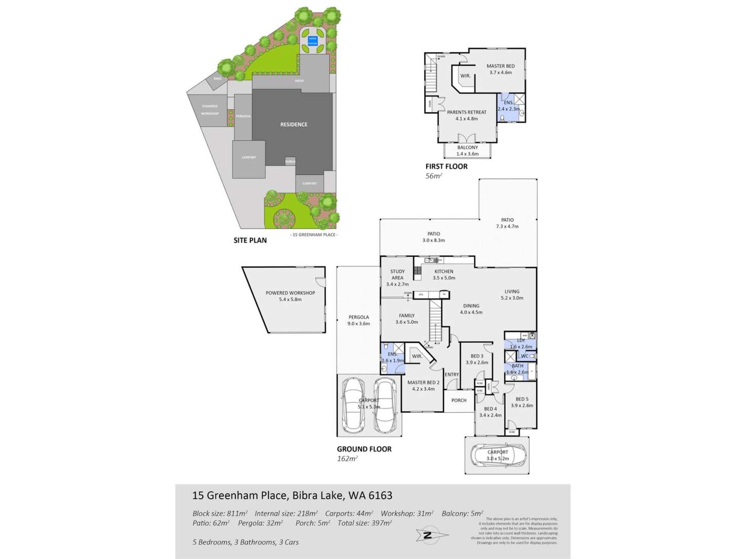 Floorplan of Homely house listing, 15 Greenham Place, Bibra Lake WA 6163