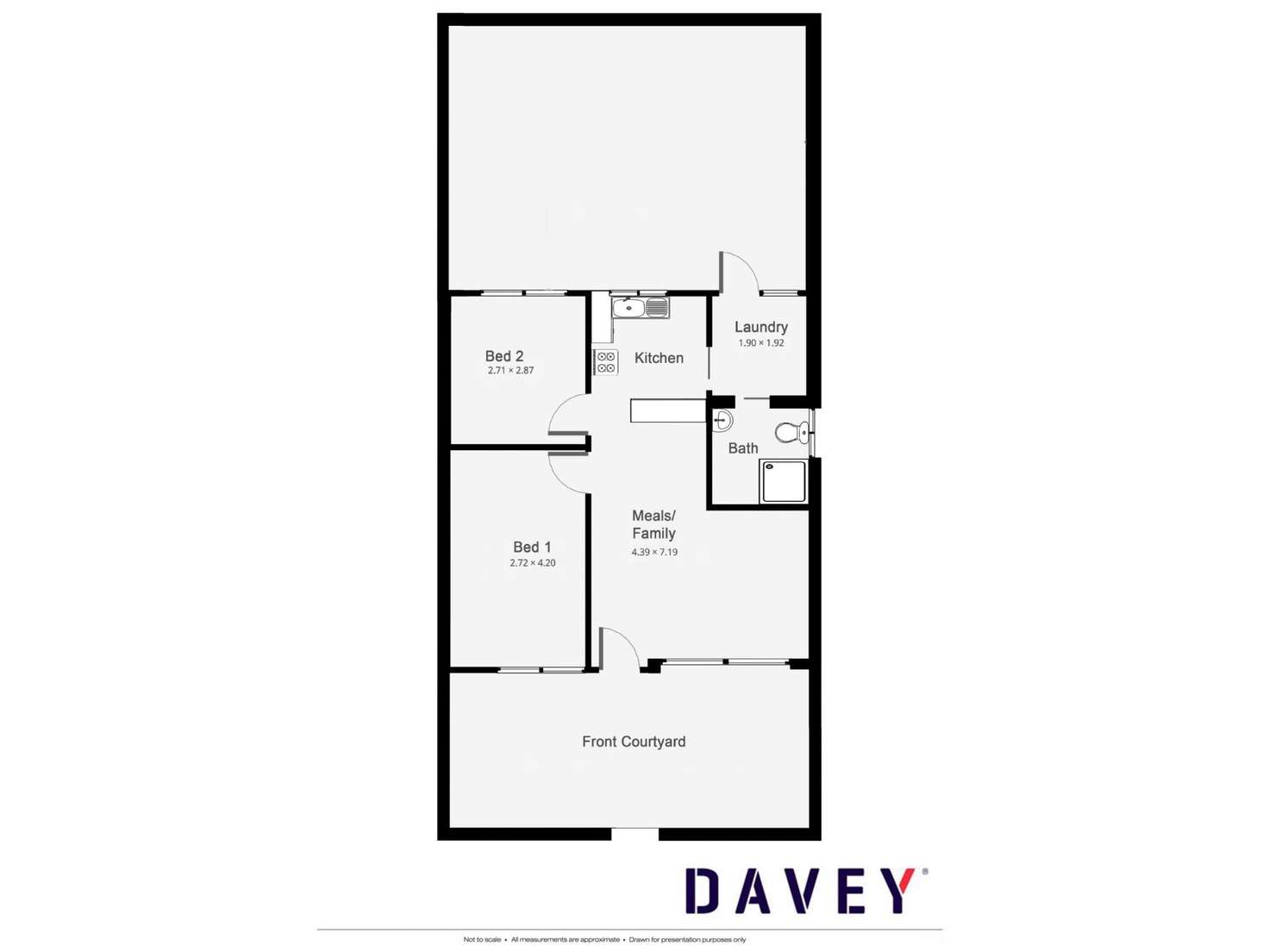 Floorplan of Homely unit listing, 2/19 Sorrento Street, North Beach WA 6020