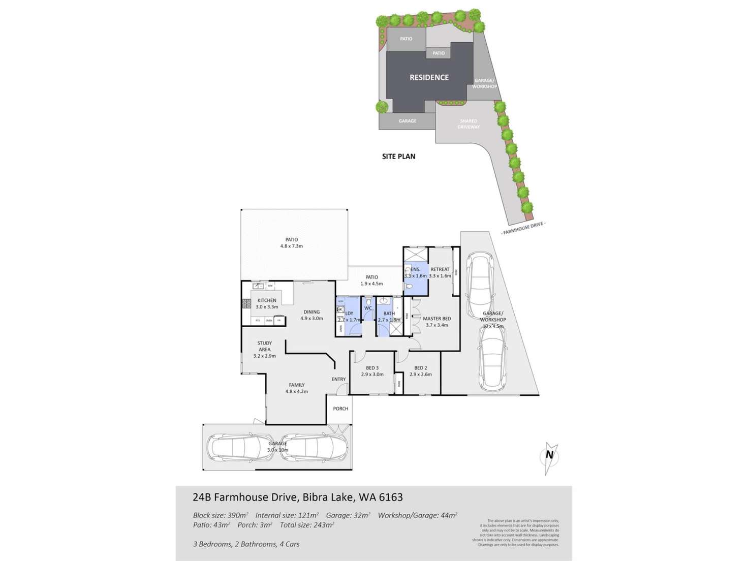 Floorplan of Homely house listing, 24B Farmhouse Drive, Bibra Lake WA 6163