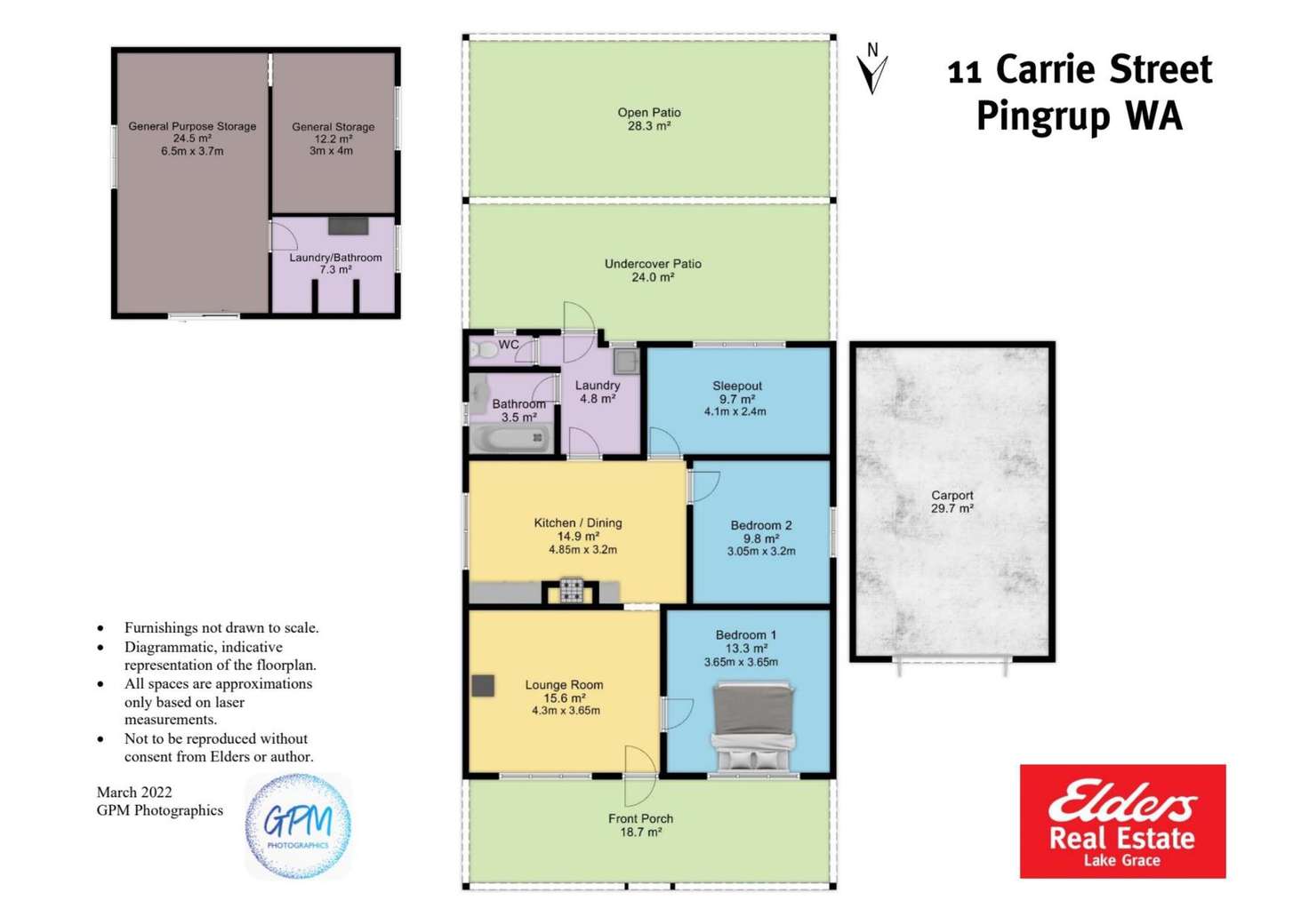 Floorplan of Homely house listing, 11 CARRIE STREET, Pingrup WA 6343