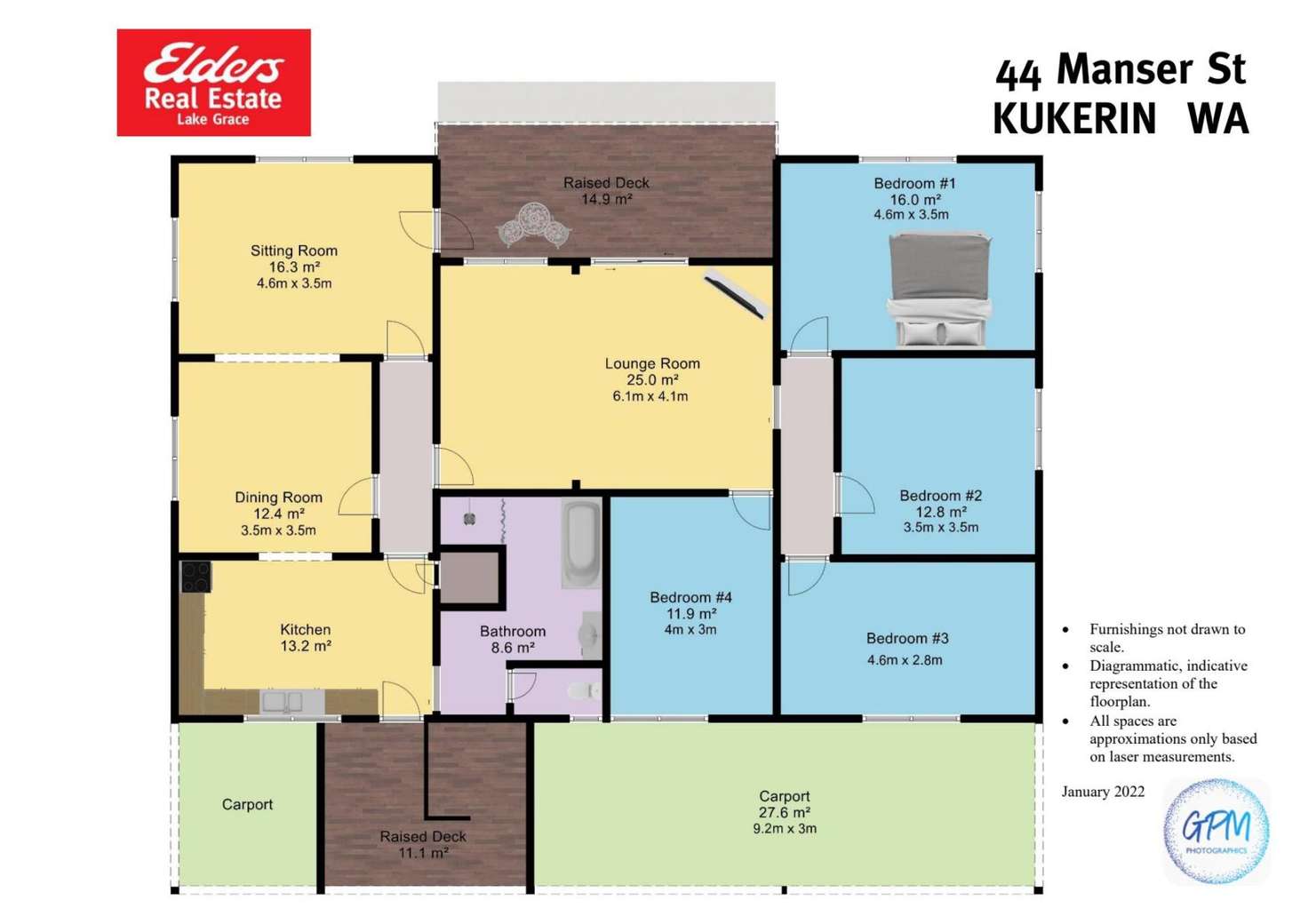 Floorplan of Homely house listing, 44 Manser Street, Kukerin WA 6352