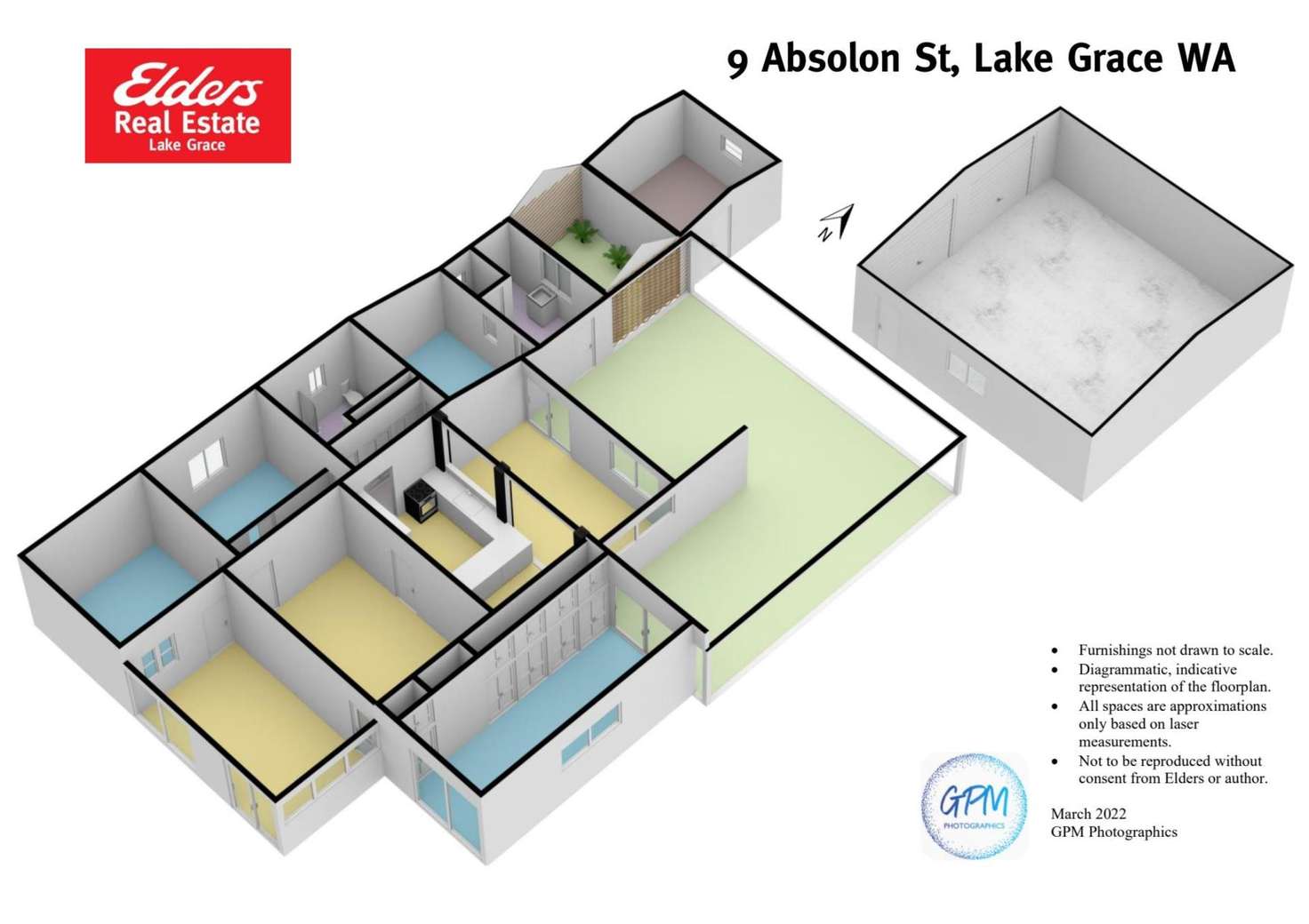 Floorplan of Homely house listing, 9 Absolon  Street, Lake Grace WA 6353