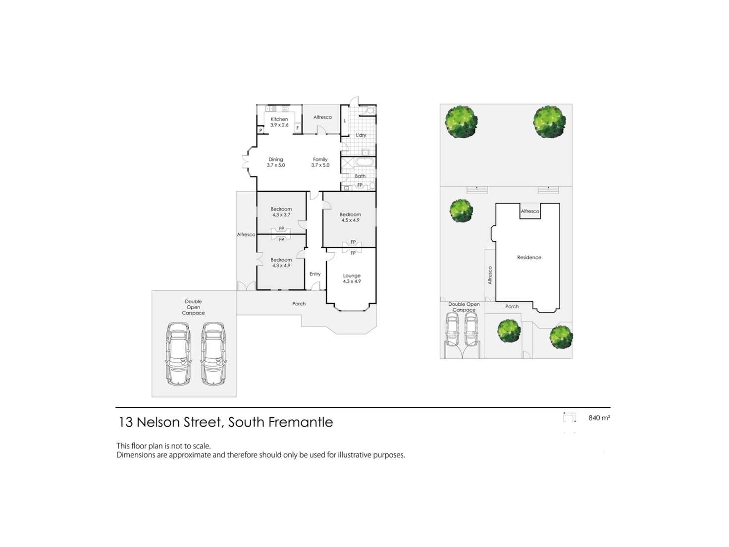 Floorplan of Homely house listing, 13 Nelson Street, South Fremantle WA 6162