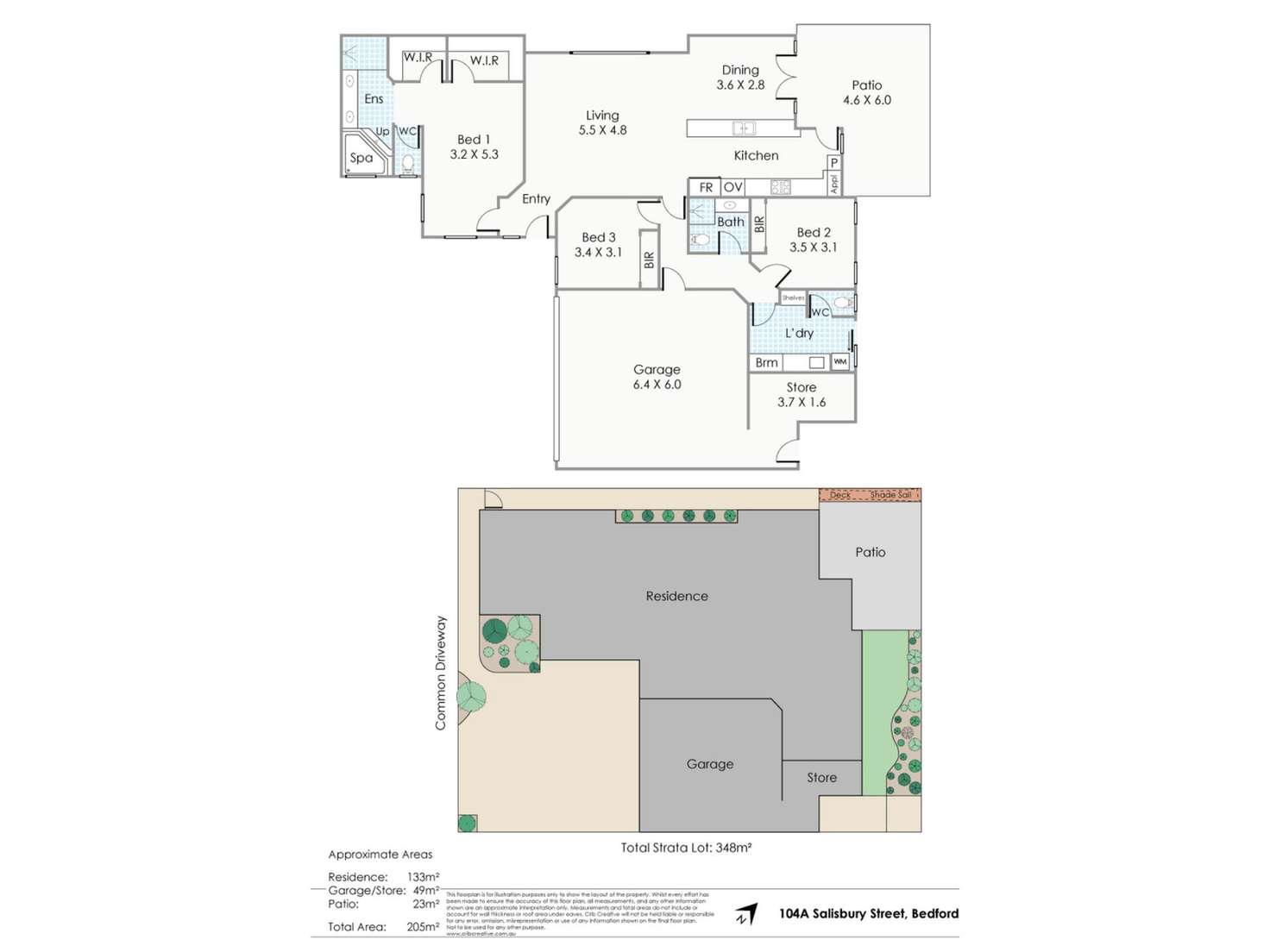 Floorplan of Homely house listing, 104a Salisbury Street, Bedford WA 6052
