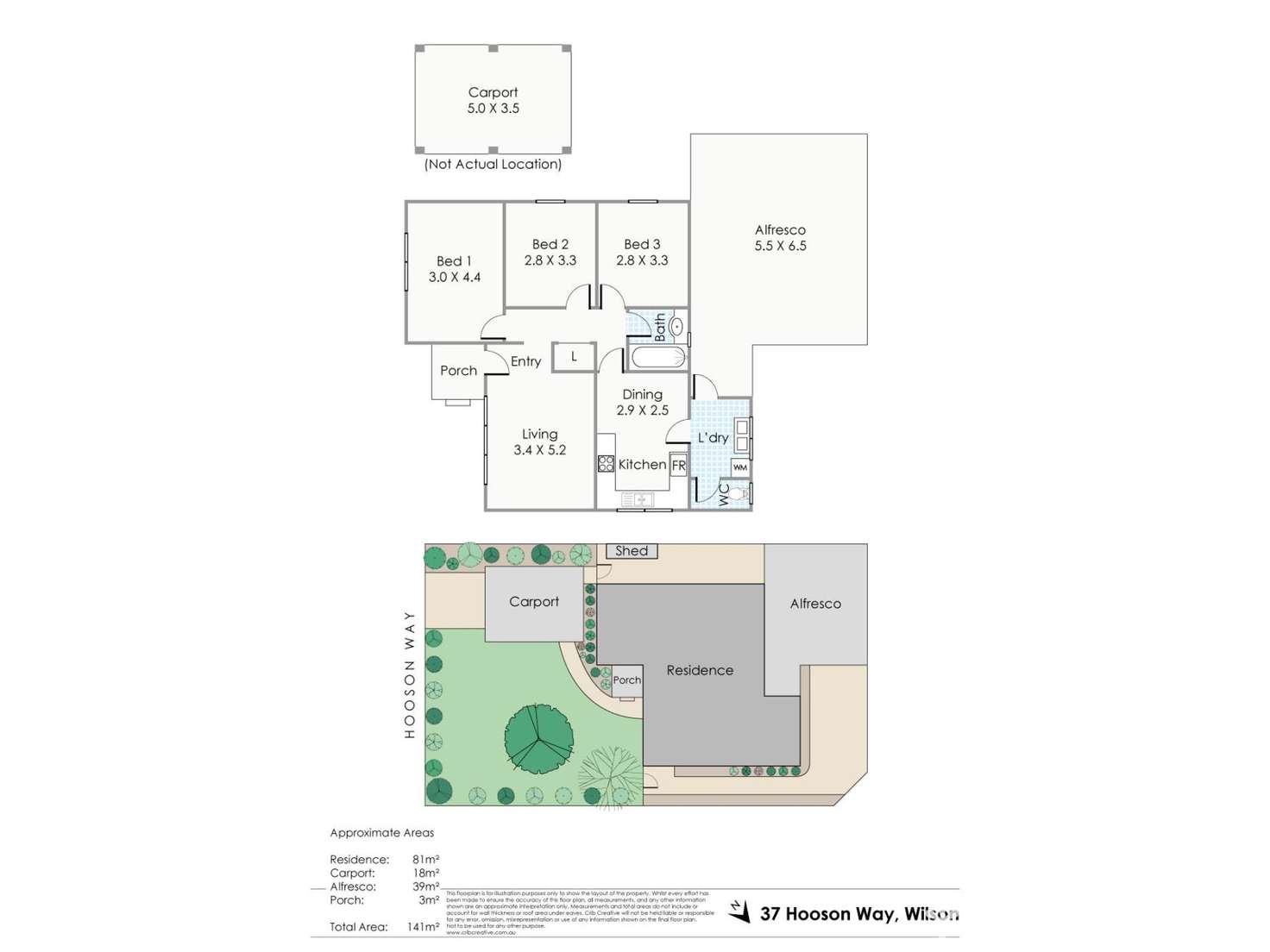 Floorplan of Homely house listing, 37 Hooson Way, Wilson WA 6107