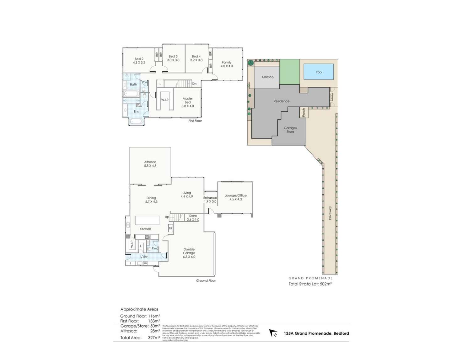 Floorplan of Homely house listing, 135A Grand Promenade, Bedford WA 6052