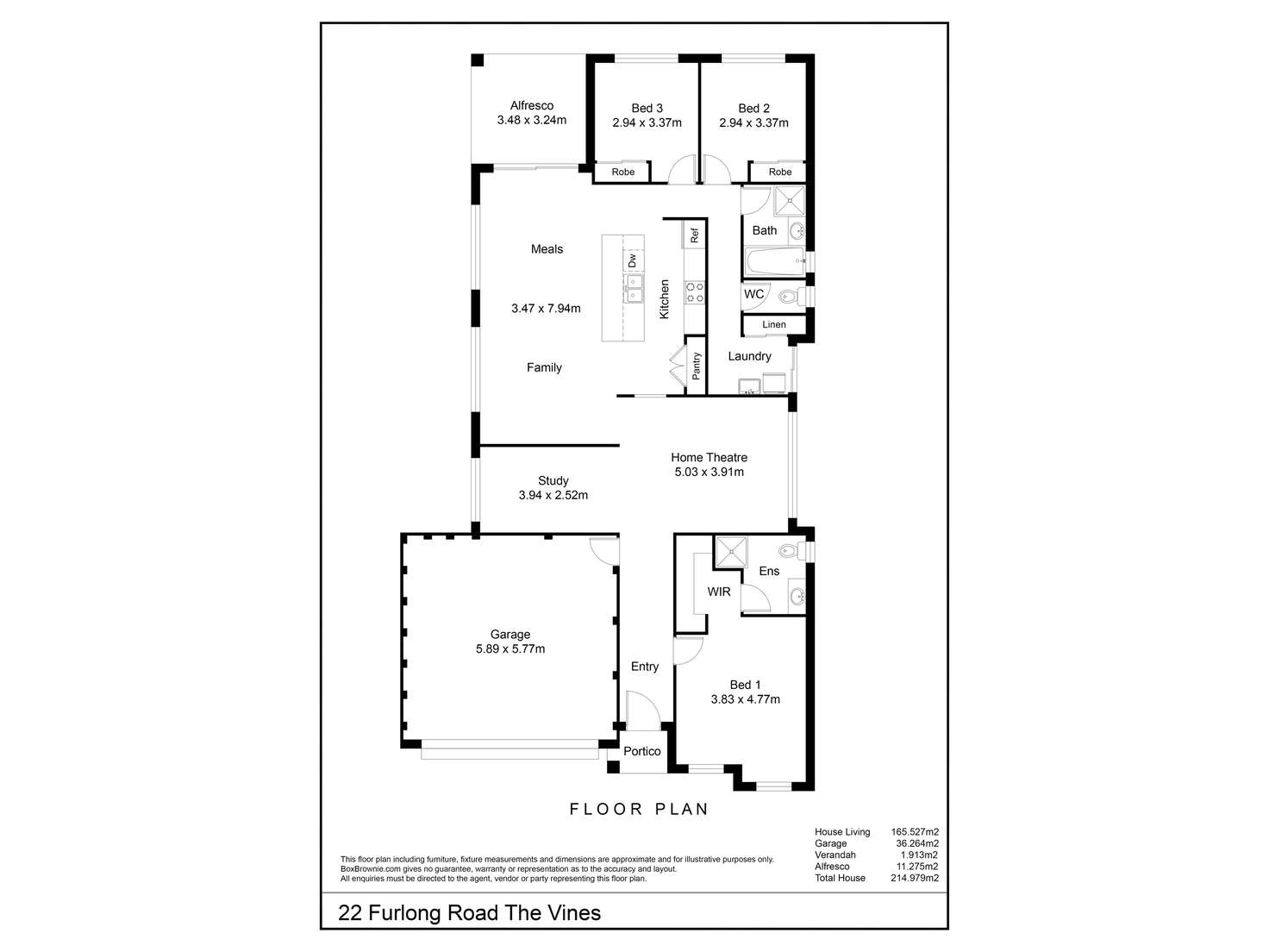 Floorplan of Homely house listing, 22 Furlong Road, The Vines WA 6069