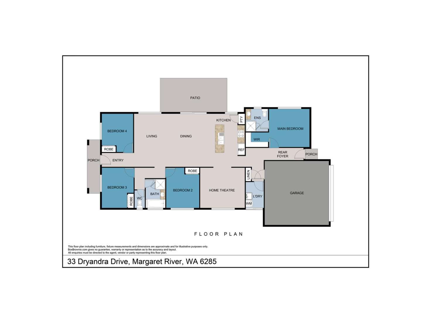 Floorplan of Homely house listing, 33 Dryandra Drive, Margaret River WA 6285