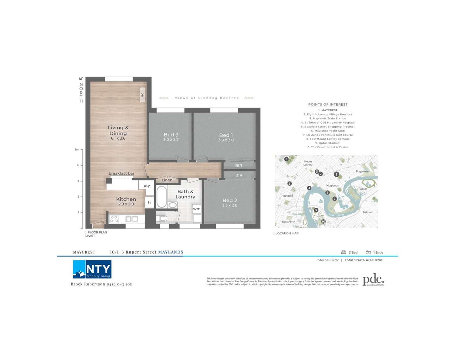 Floorplan of Homely apartment listing, 10/1-3 Rupert Street, Maylands WA 6051