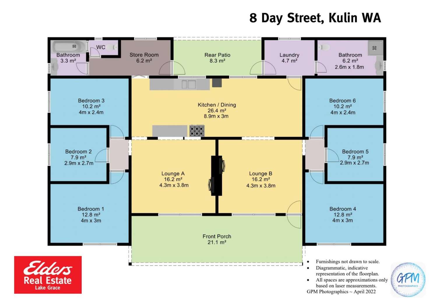 Floorplan of Homely house listing, 8 Day Street, Kulin WA 6365