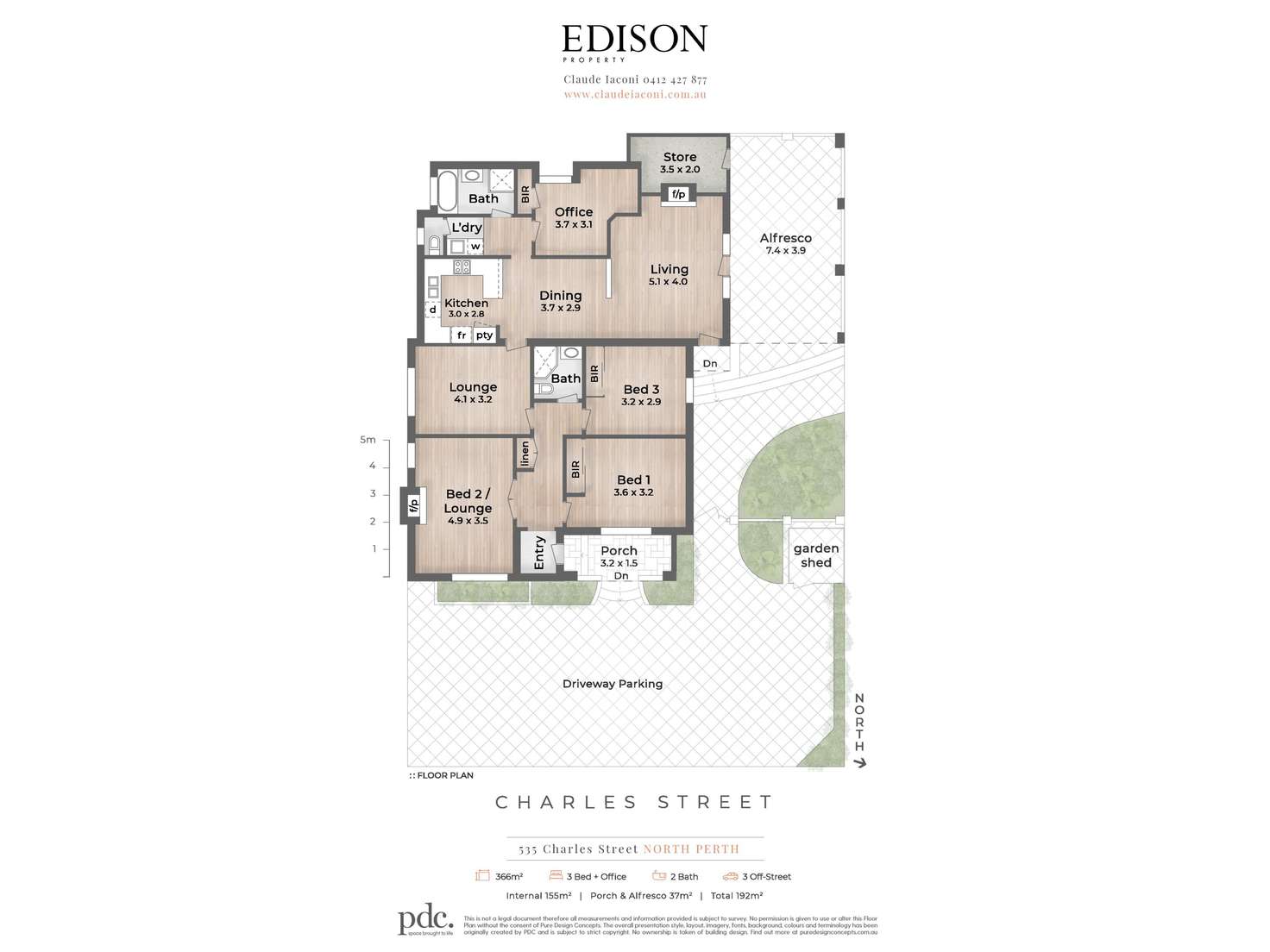 Floorplan of Homely house listing, 535 Charles Street, North Perth WA 6006