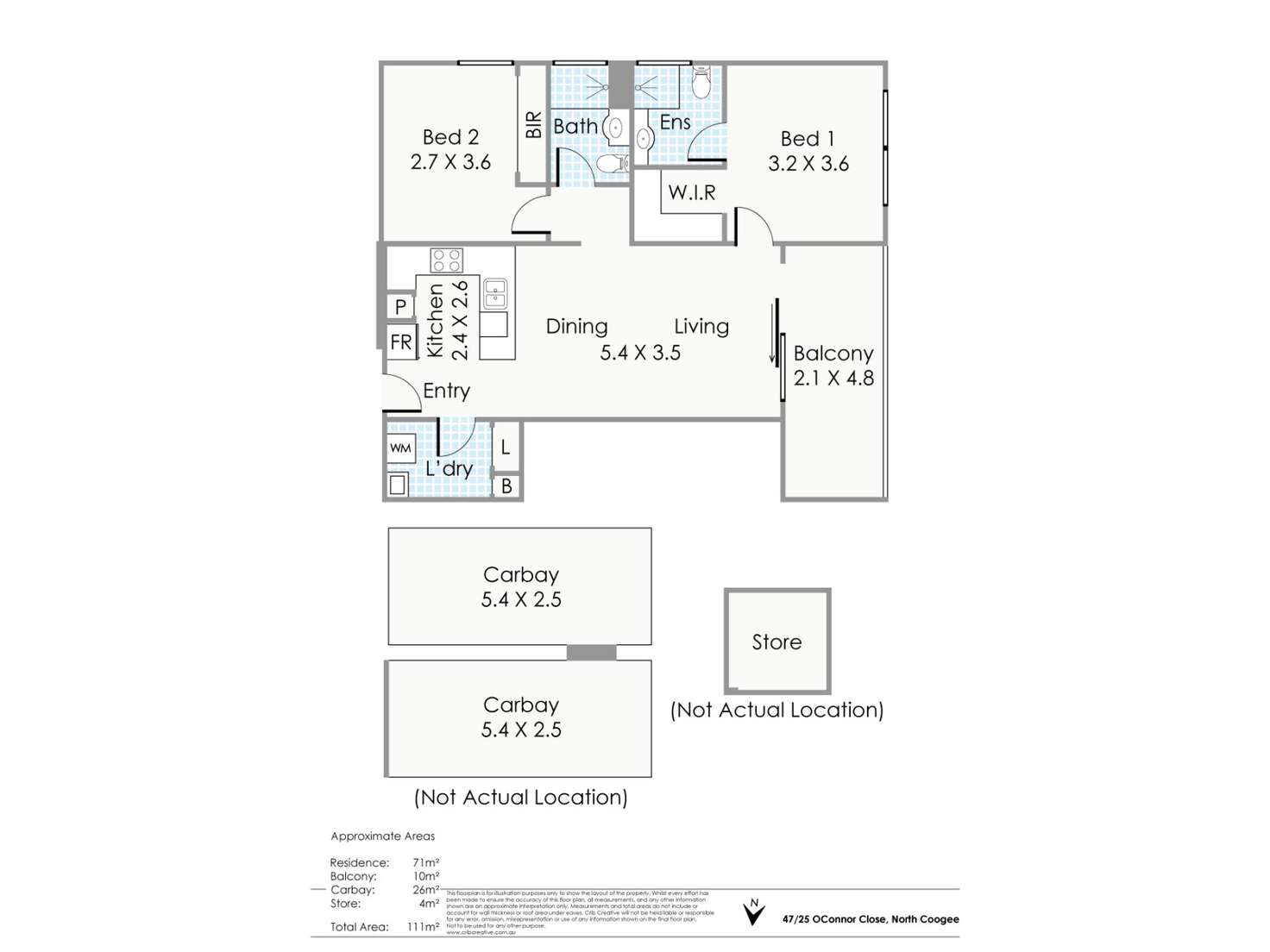 Floorplan of Homely apartment listing, 47/25 O'Connor Close, North Coogee WA 6163