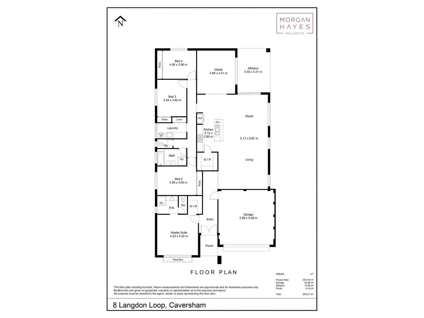 Floorplan of Homely house listing, 8 Langdon Loop, Caversham WA 6055