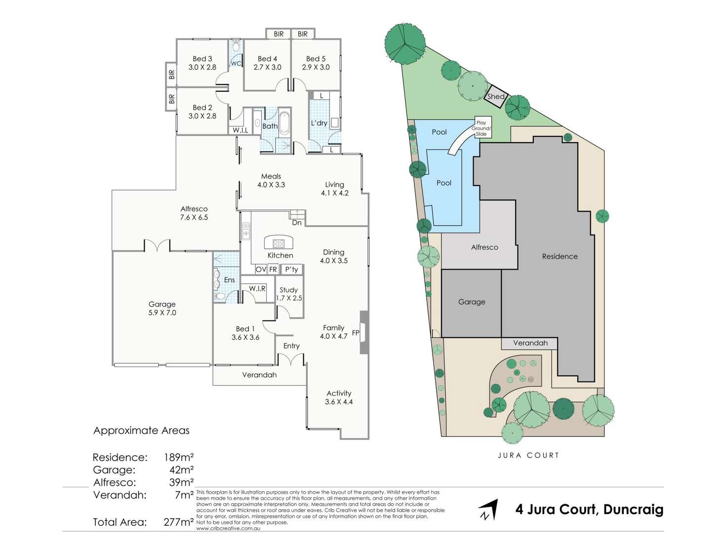 Floorplan of Homely house listing, 4 Jura Court, Duncraig WA 6023