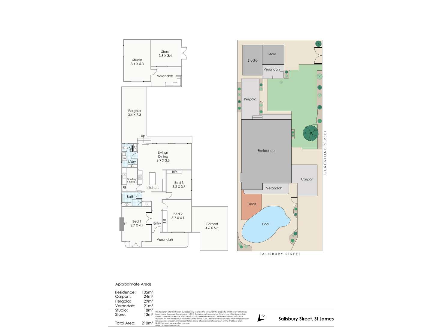 Floorplan of Homely house listing, 44 Salisbury Street, St James WA 6102