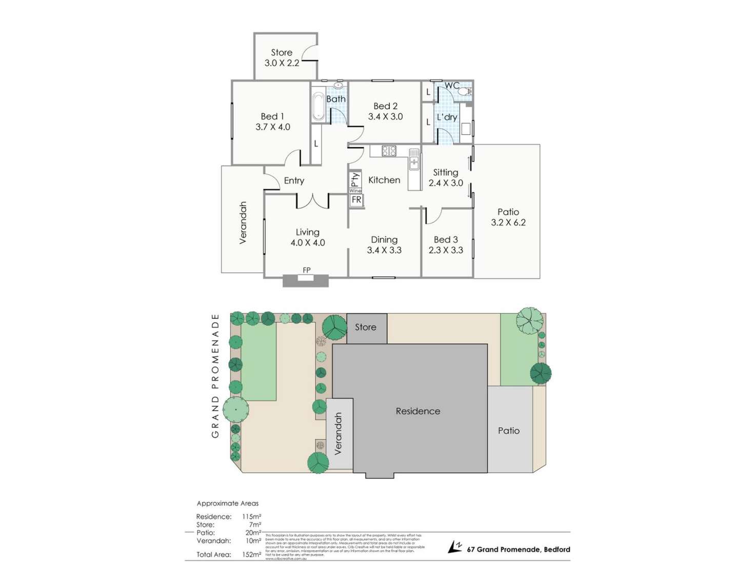 Floorplan of Homely house listing, 67 Grand Promenade, Bedford WA 6052