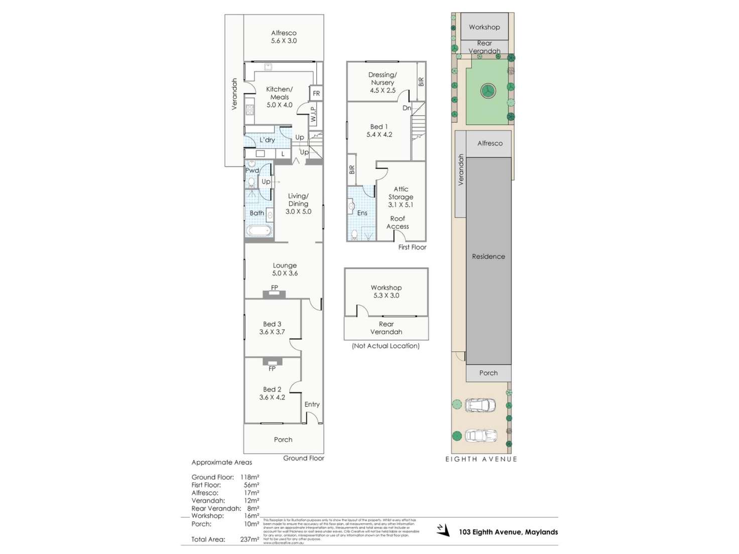 Floorplan of Homely house listing, 103 Eighth Avenue, Maylands WA 6051