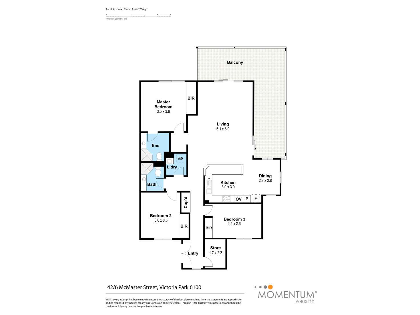 Floorplan of Homely apartment listing, 42/6 Mcmaster Street, Victoria Park WA 6100