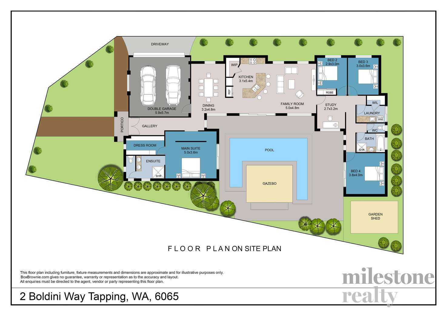 Floorplan of Homely house listing, 2 Boldini Way, Tapping WA 6065