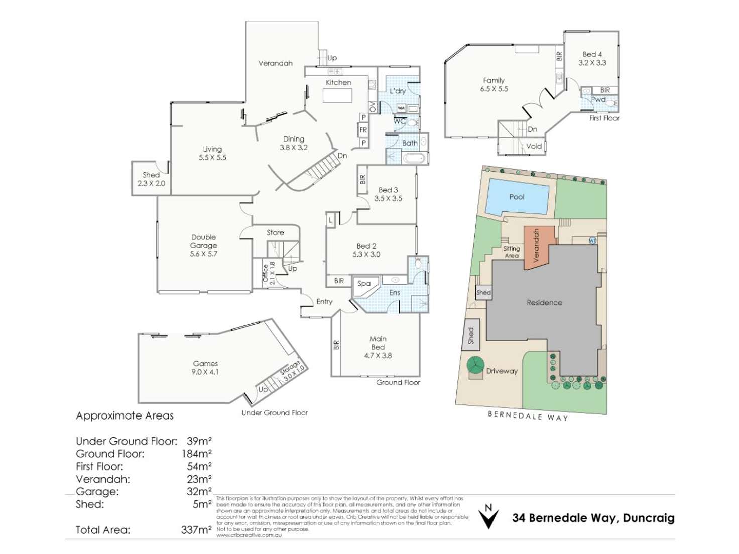 Floorplan of Homely house listing, 34 Bernedale Way, Duncraig WA 6023