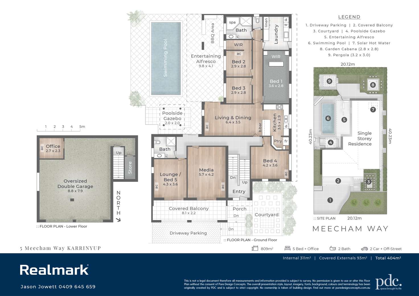 Floorplan of Homely house listing, 5 Meecham Way, Karrinyup WA 6018