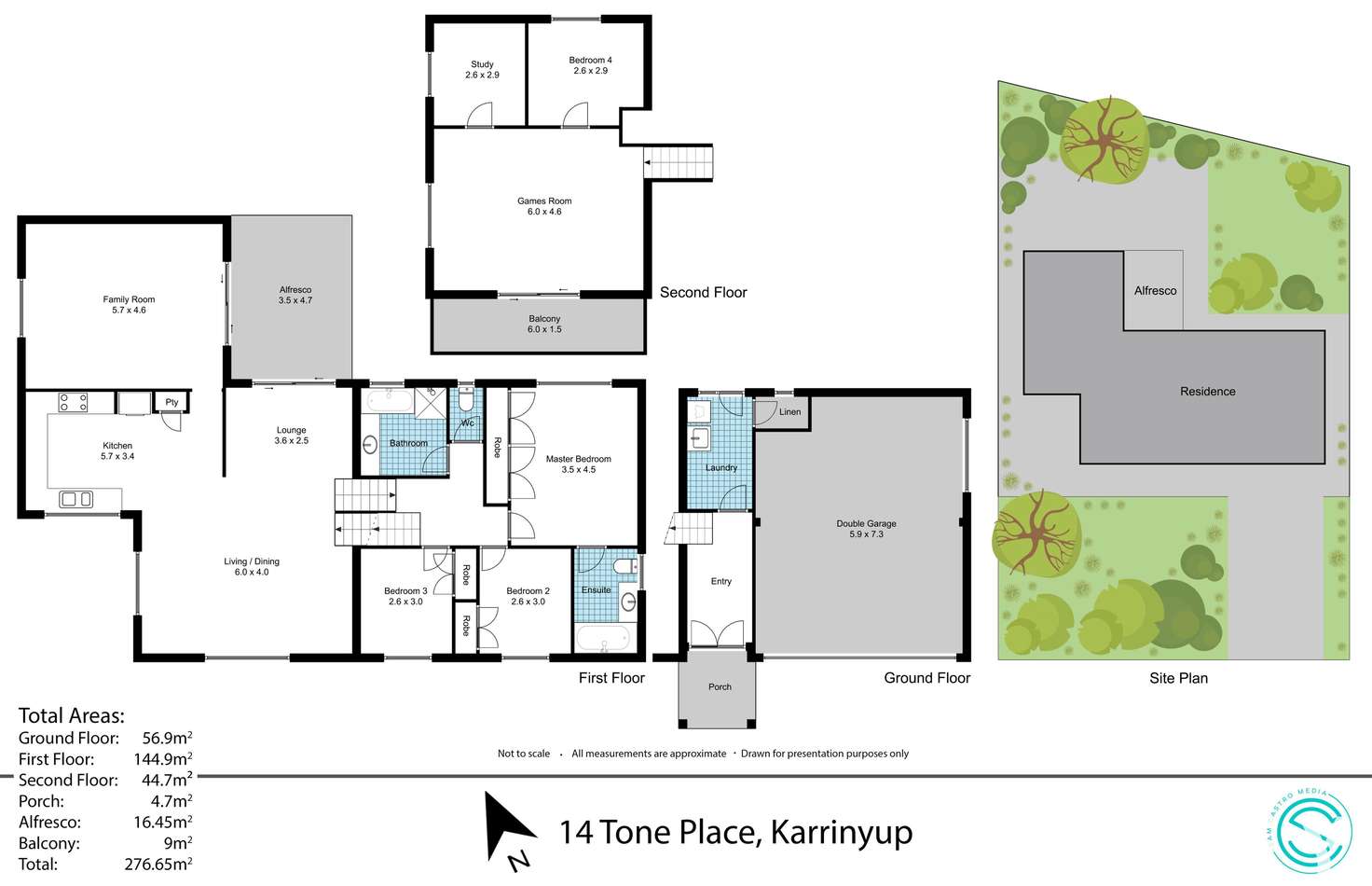 Floorplan of Homely house listing, 14 Tone Place, Karrinyup WA 6018