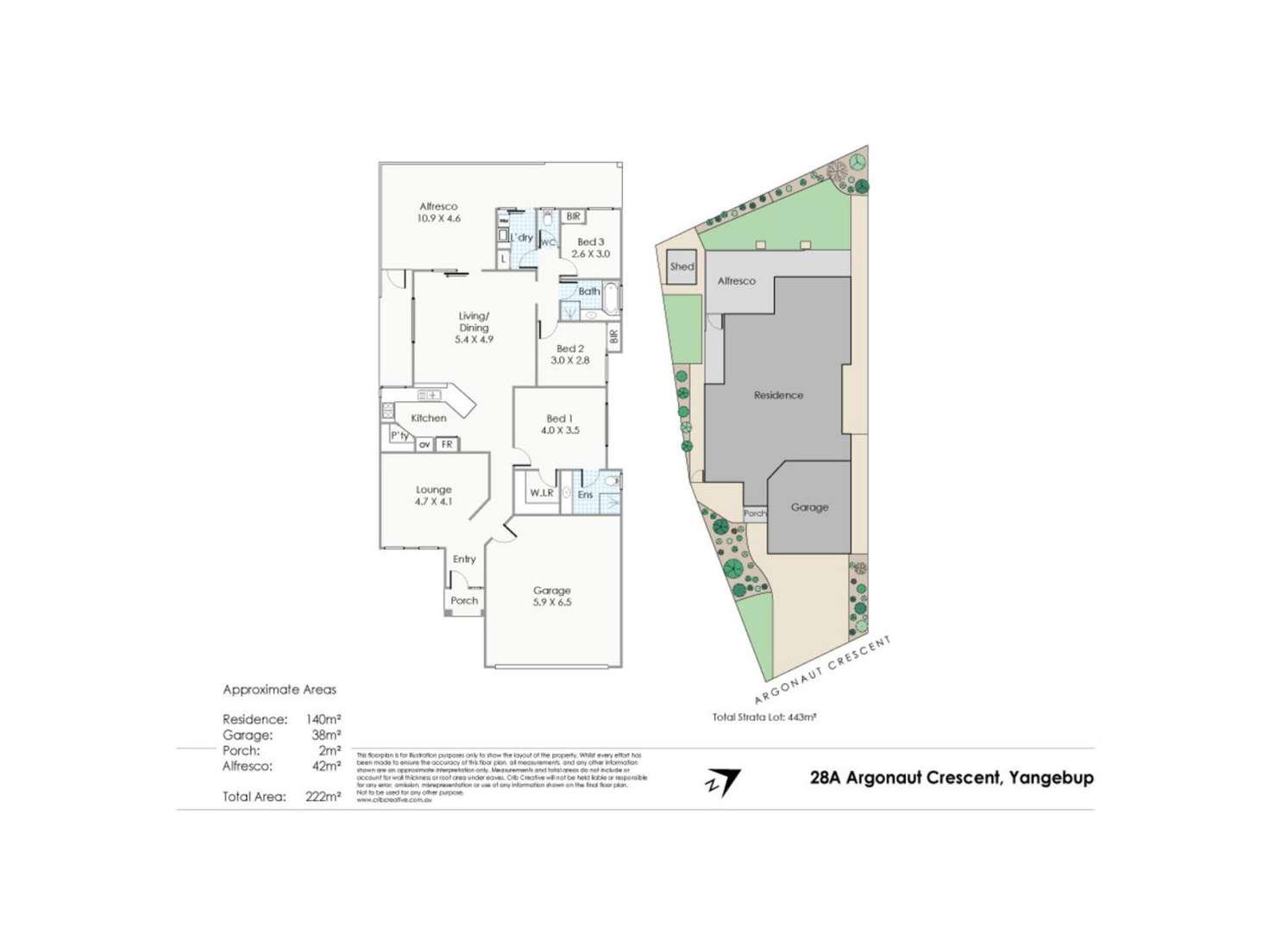 Floorplan of Homely house listing, 28A Argonaut Crescent, Yangebup WA 6164