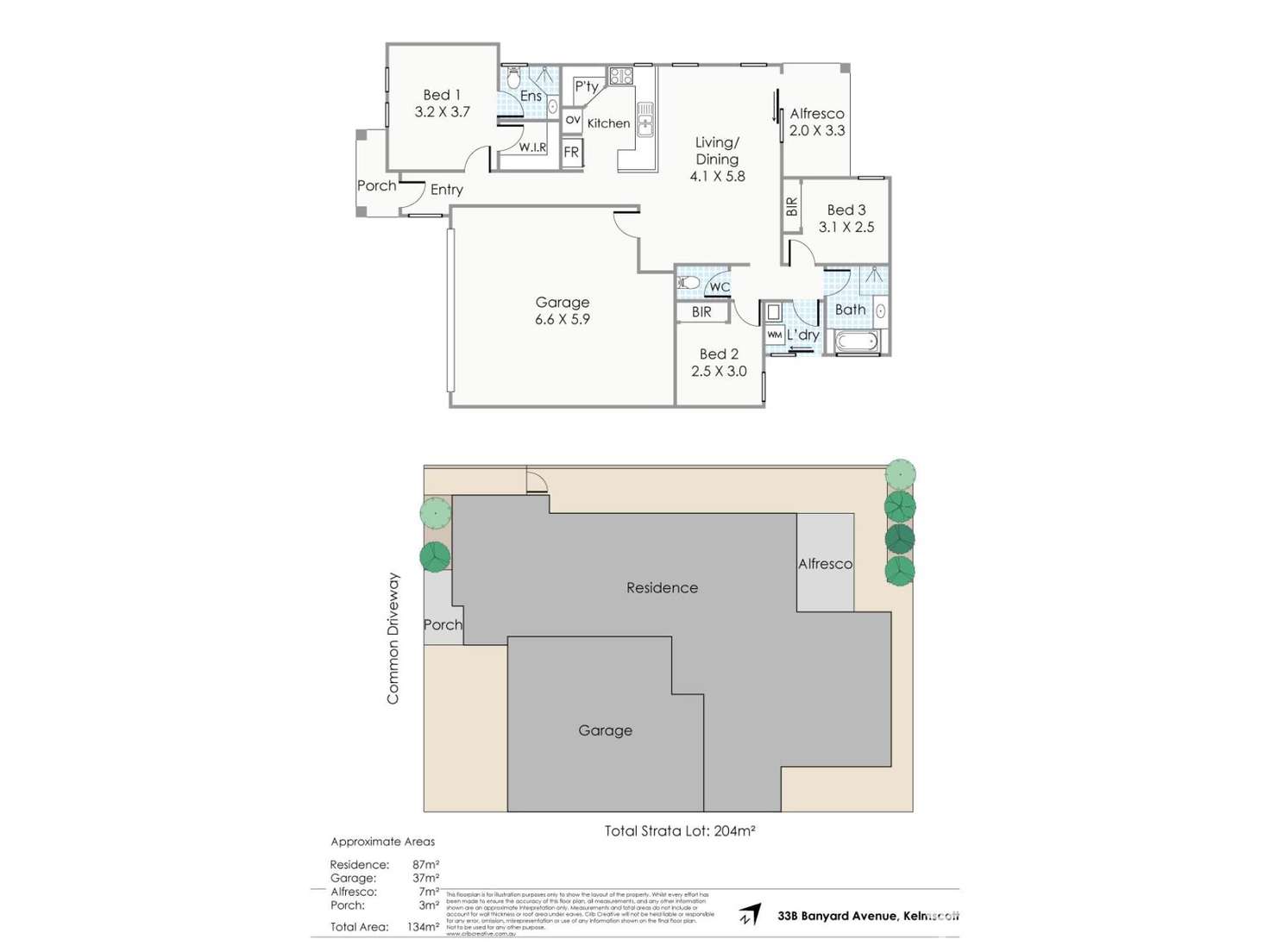 Floorplan of Homely villa listing, 33B Banyard Avenue, Kelmscott WA 6111