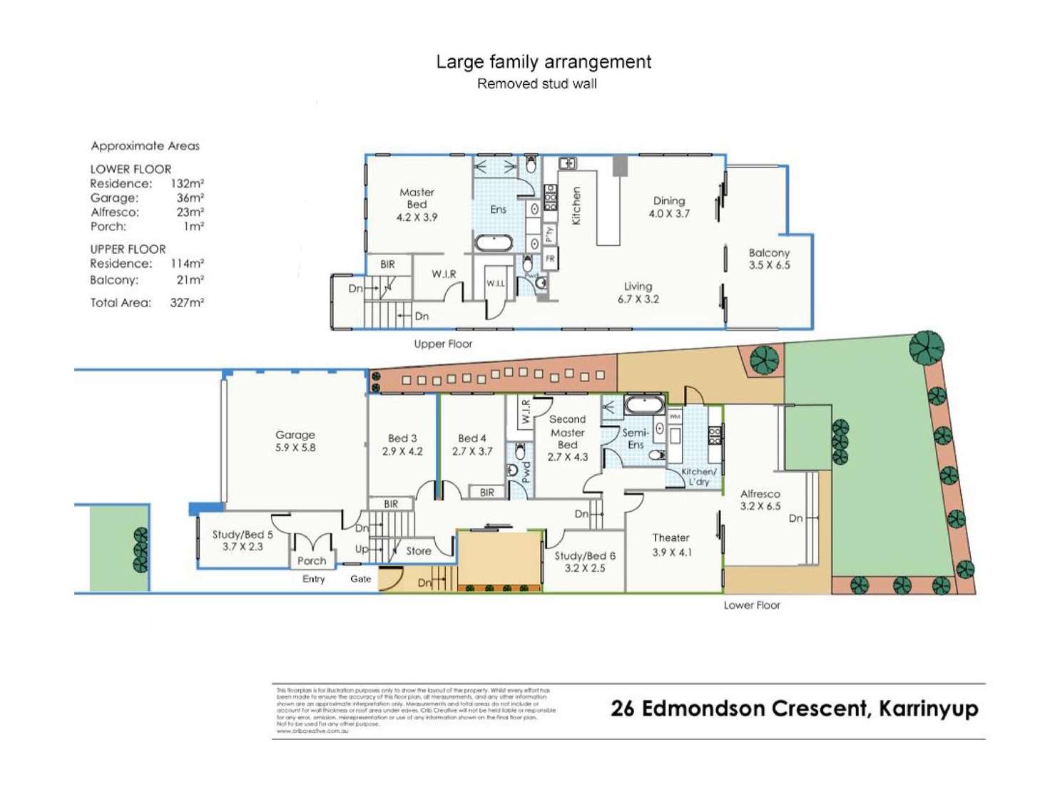 Floorplan of Homely house listing, 26 Edmondson Crescent, Karrinyup WA 6018