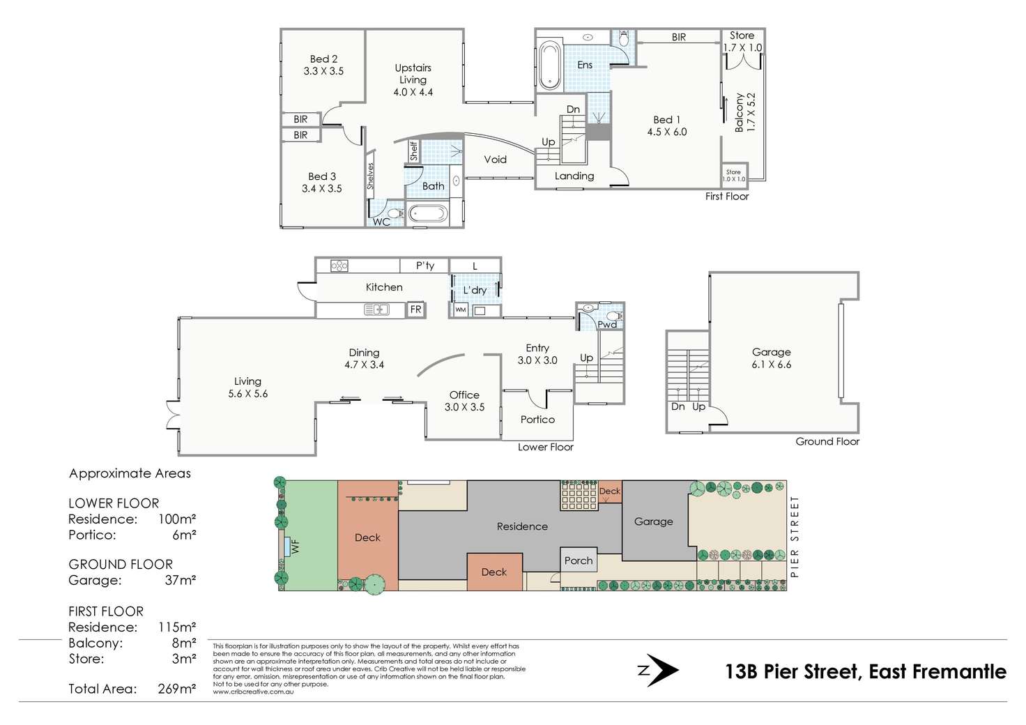 Floorplan of Homely house listing, 13B Pier  Street, East Fremantle WA 6158