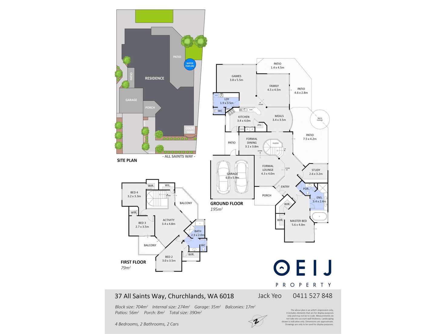 Floorplan of Homely house listing, 37 All Saints Way, Churchlands WA 6018