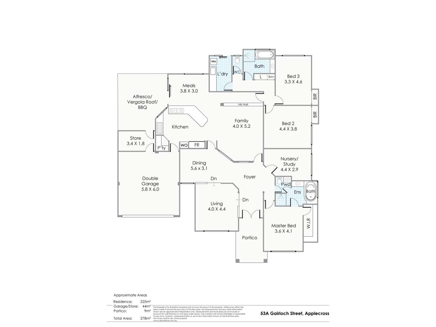 Floorplan of Homely house listing, 53A Gairloch Street, Applecross WA 6153