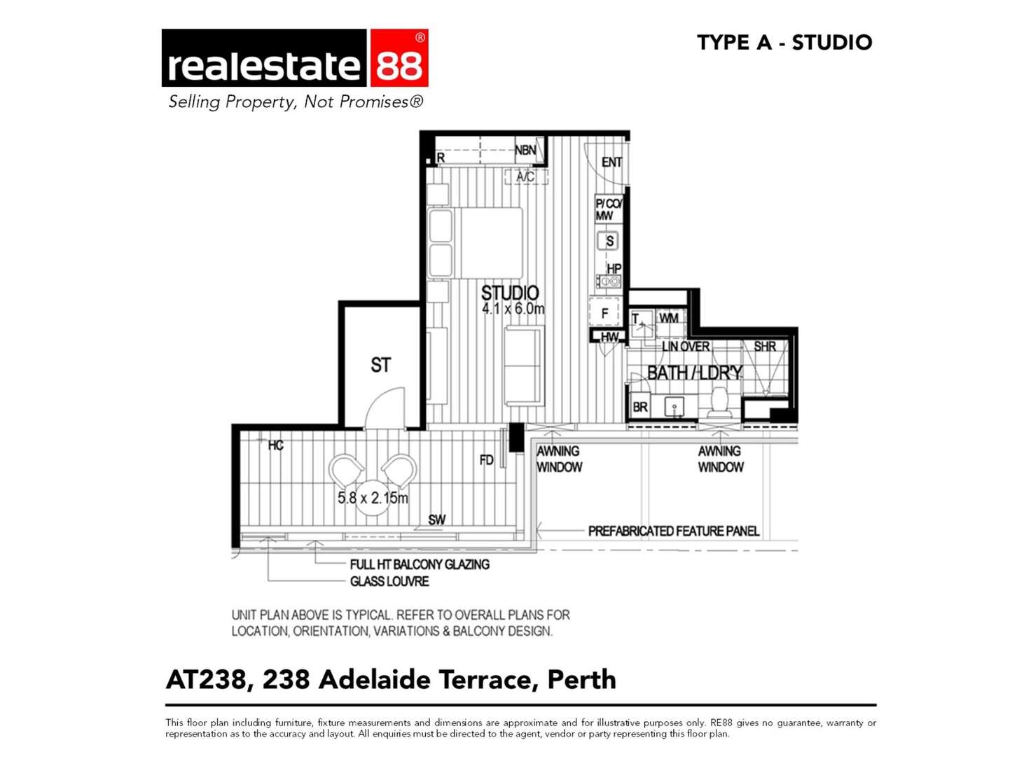 Floorplan of Homely apartment listing, 103/238 Adelaide Terrace, Perth WA 6000
