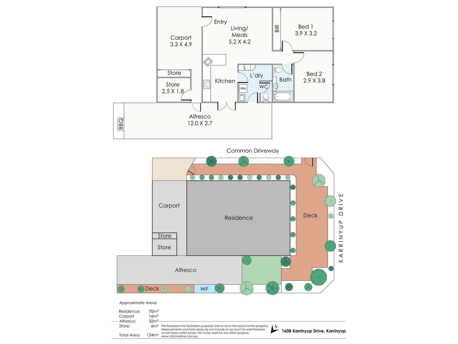 Floorplan of Homely house listing, 160B Karrinyup Road, Karrinyup WA 6018