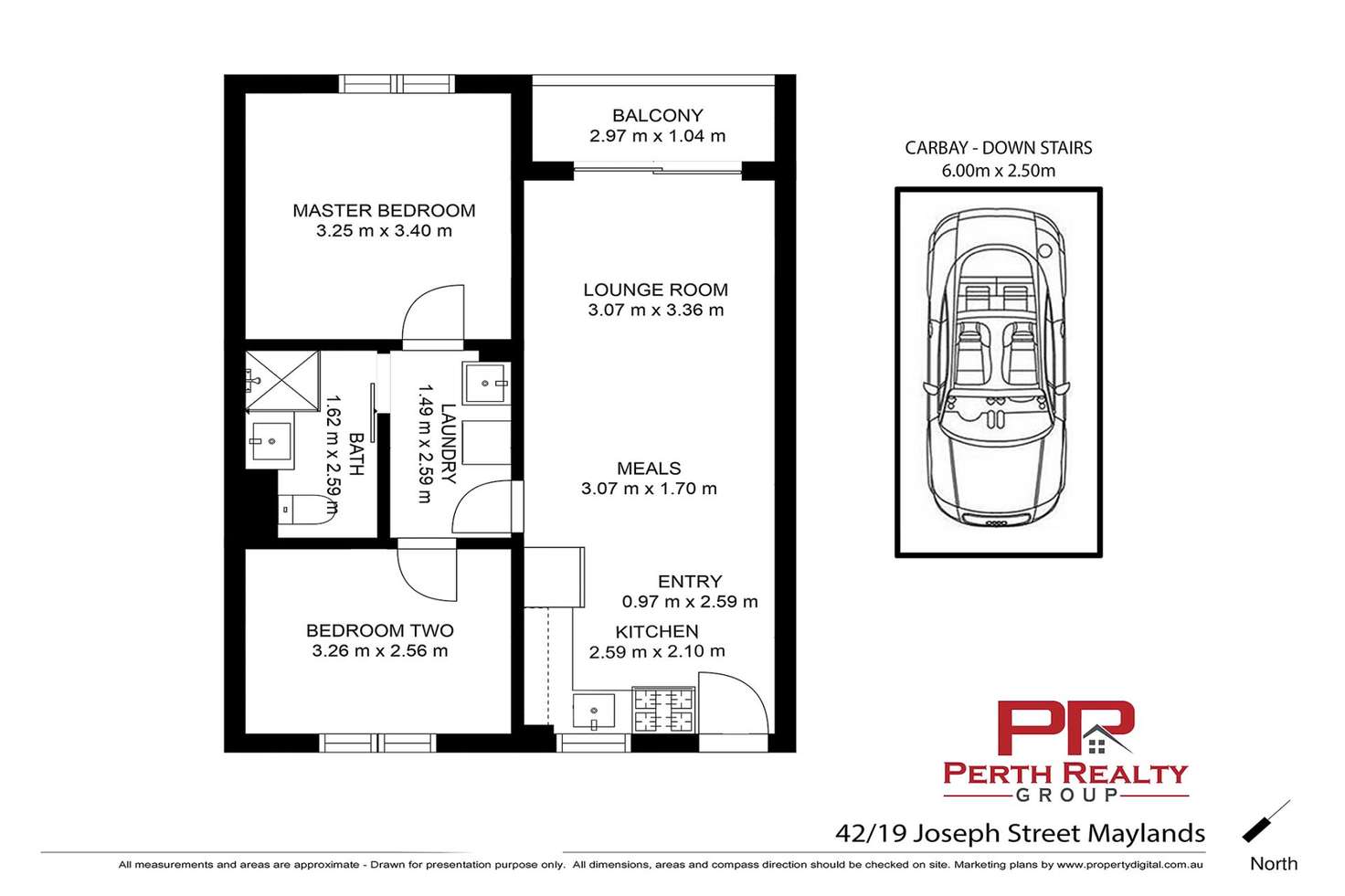 Floorplan of Homely unit listing, 42/19 Joseph Street, Maylands WA 6051