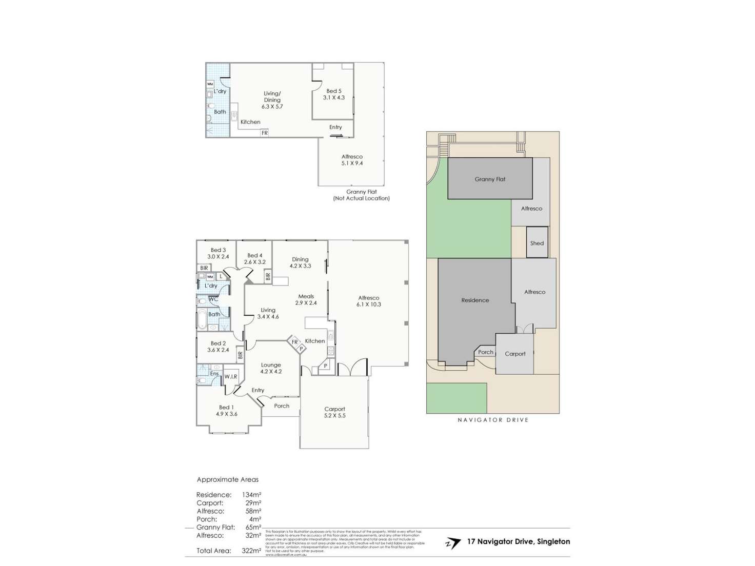 Floorplan of Homely house listing, 17 Navigator Drive, Singleton WA 6175