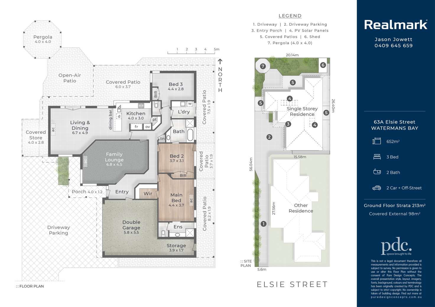 Floorplan of Homely house listing, 63A Elsie Street, Watermans Bay WA 6020