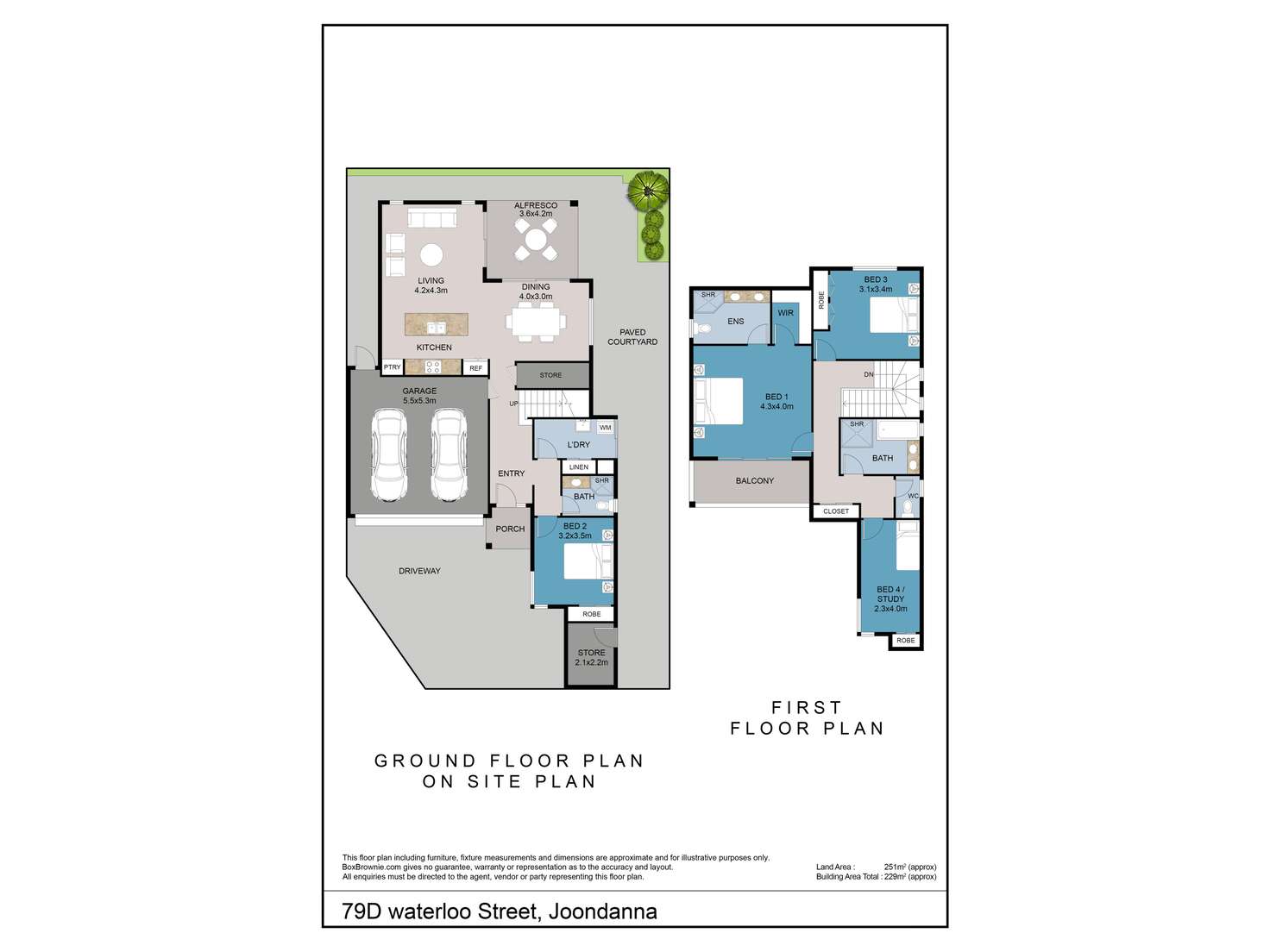 Floorplan of Homely townhouse listing, 79D Waterloo Street, Joondanna WA 6060