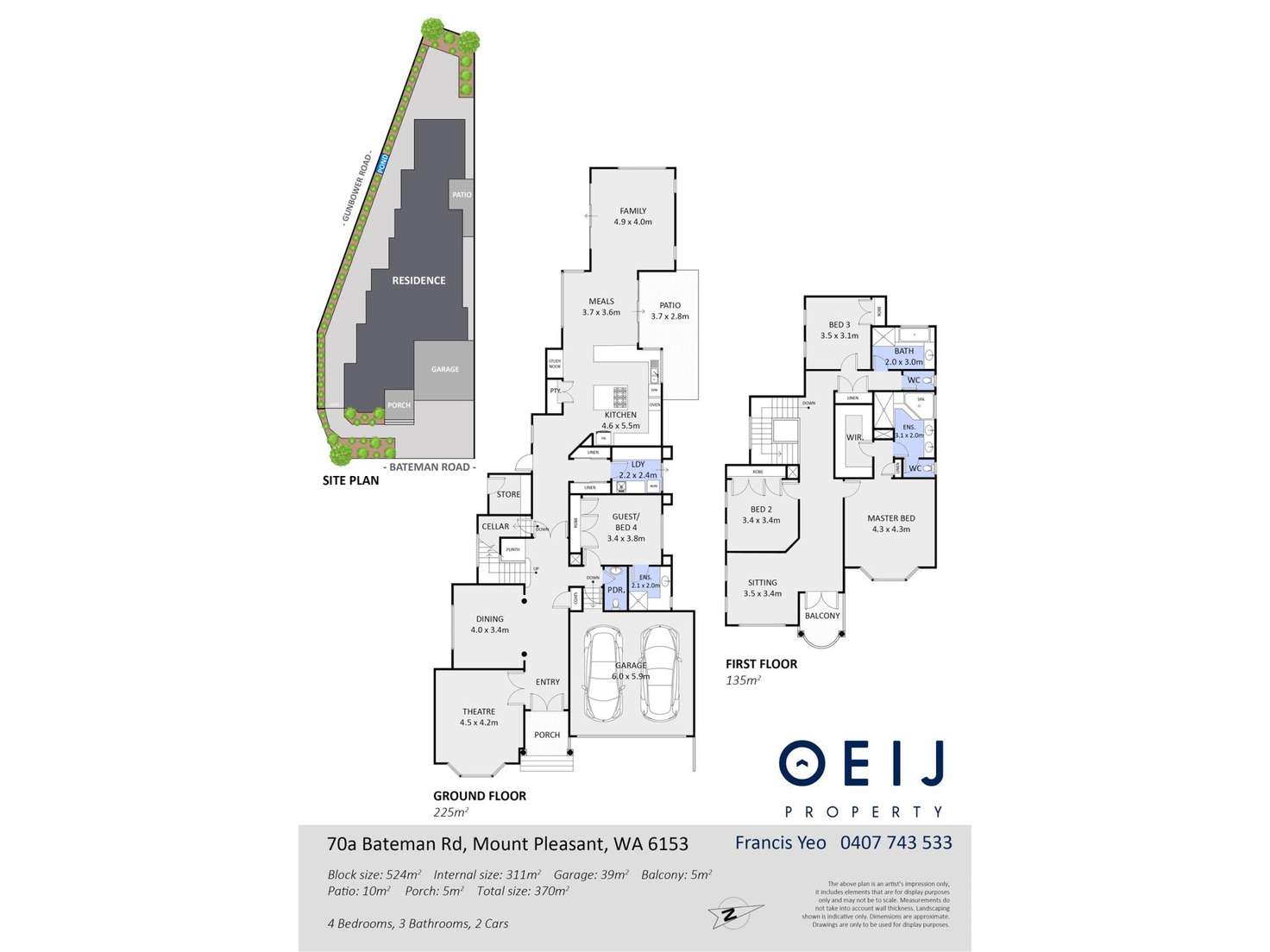 Floorplan of Homely house listing, 70A Bateman Road, Mount Pleasant WA 6153